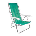 Cadeira-Reclinavel-8-Posicoes-Aluminio-Tela-Sannet-Verde-Maca