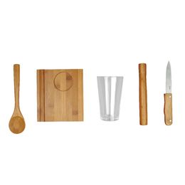 Conjunto Caipirinha 5 Peças Bamboo