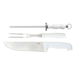 Kit do Assador Faca, Garfo e Chaira