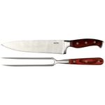 Conjunto-de-Faca-8--e-Garfo-Em-Aco-Inoxidavel-e-Cabo-Em-Madeira-Steel