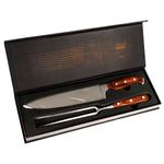 Conjunto-de-Faca-8--e-Garfo-Em-Aco-Inoxidavel-e-Cabo-Em-Madeira-Steel