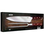 Conjunto-de-Faca-8--e-Garfo-Em-Aco-Inoxidavel-e-Cabo-Em-Madeira-Steel