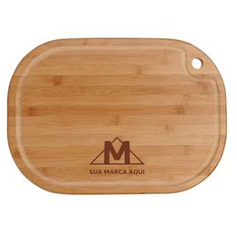 Tábua Oval 39x28cm Bamboo Promocional