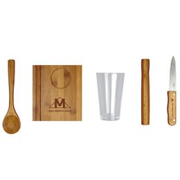 Conjunto Caipirinha 5pcs Bamboo Promocional