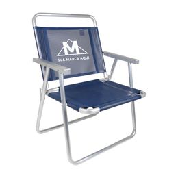 Cadeira Oversize Alumínio Azul Marinho Promocional