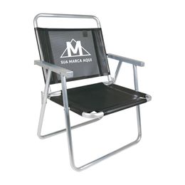 Cadeira Oversize Alumínio Preta Promocional