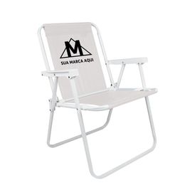 Cadeira Alta Aço Branca Promocional