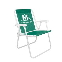 Cadeira Alta Aço Verde Promocional