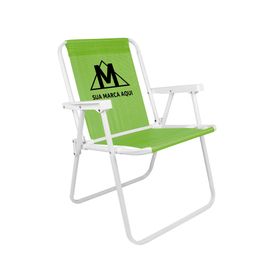 Cadeira Alta Aço Verde Limão Promocional