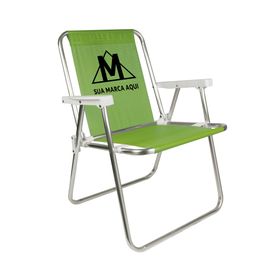 Cadeira Alta Alumínio Verde Limão Promocional