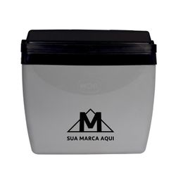 Caixa Térmica 26L Cinza com Preto Promocional