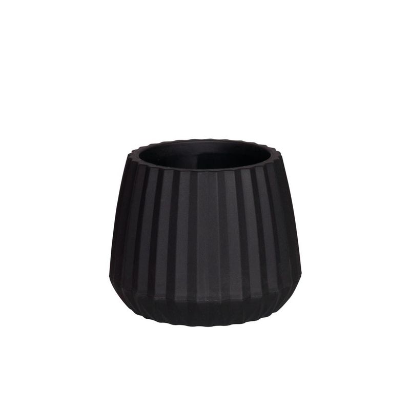 50005013-Vaso-Cachepot-Wave-19cm-Preto-1