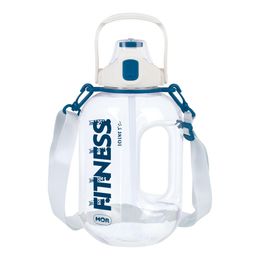 Garrafa Fitness Alça Branca 2,4l