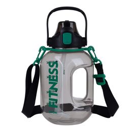 Garrafa Fitness Alça Preta 2,4l