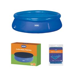 Kit Piscina Circular Inflável 3.400 L