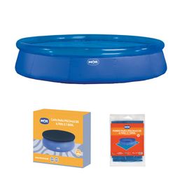 Kit Piscina Circular Inflável 7.800 L