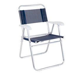 Cadeira Master Alumínio Tela Sannet Azul