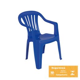 Poltrona Plástica Mor Azul