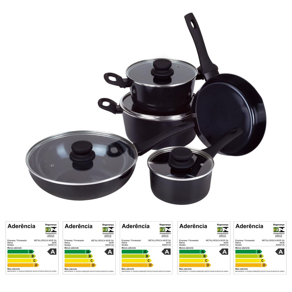 Conjunto de Panelas 5 Peças Onix - Loja Mor