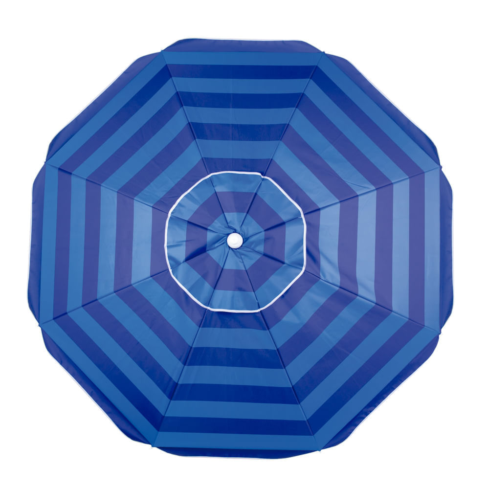 Guarda-Sol Ø2,00m Alumínio com Silver Coating Azul - Loja Mor